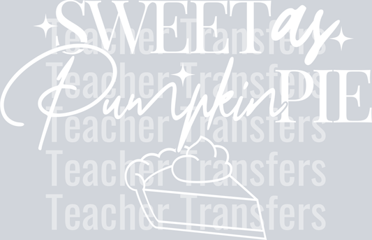 SWEET AS PUMPKIN PIE