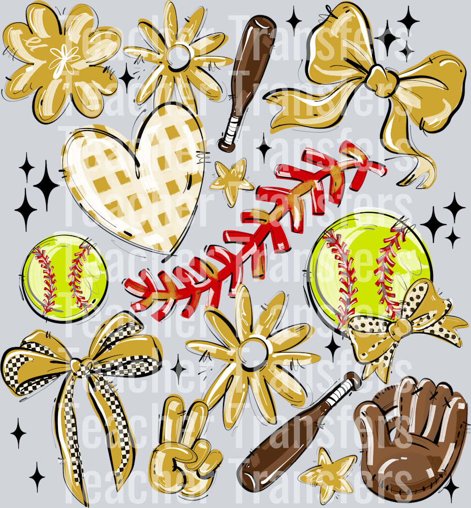 VEGAS PLAY BALL COLLAGE SOFTBALL