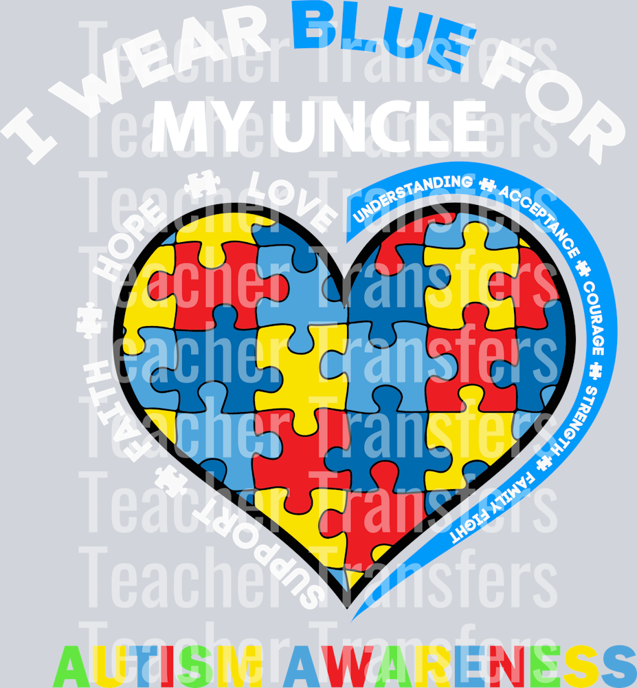I wear blue for my uncle