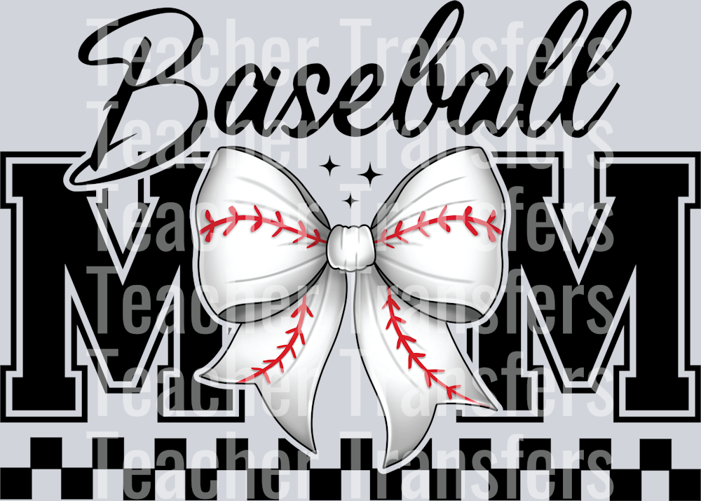 BaseballMama-Bow-Checkered-PNG