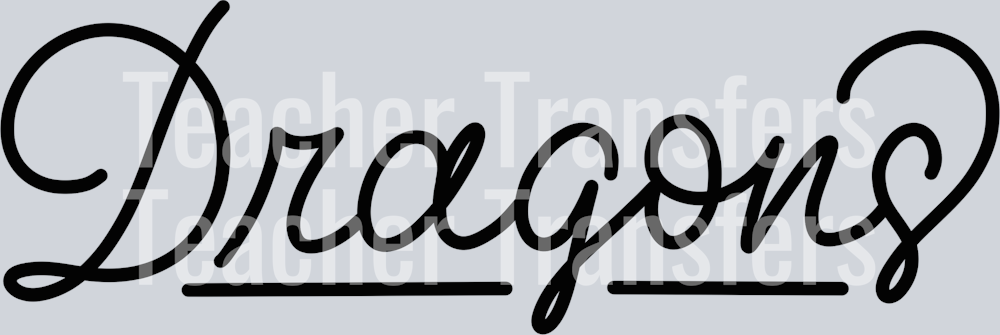 Hand Lettered Dragons
