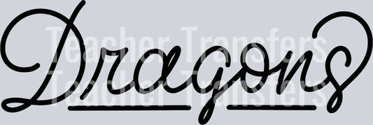 Hand Lettered Dragons