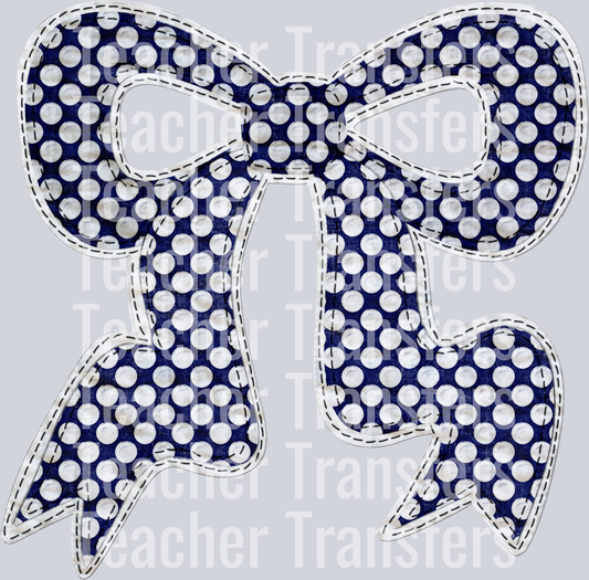 QUILTED BOW NAVY