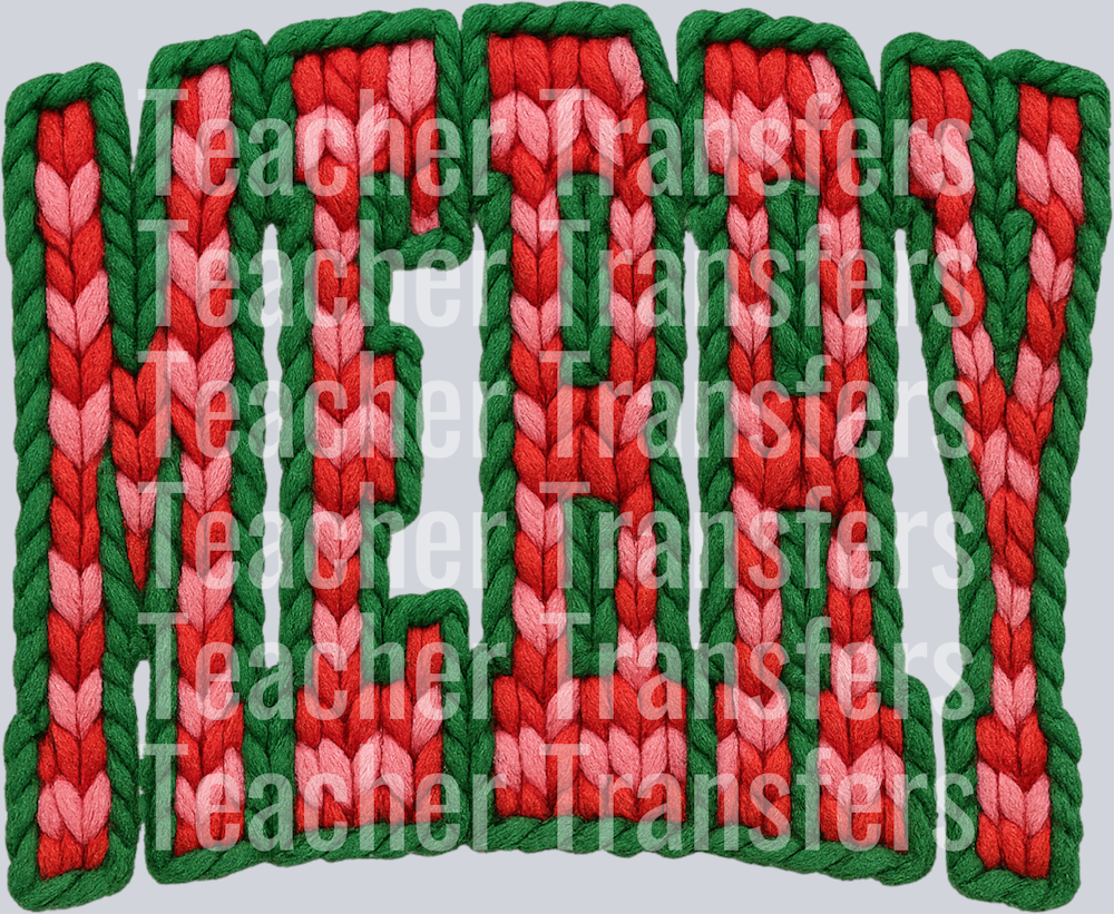 MERRY CHECKERED FAUX YARN