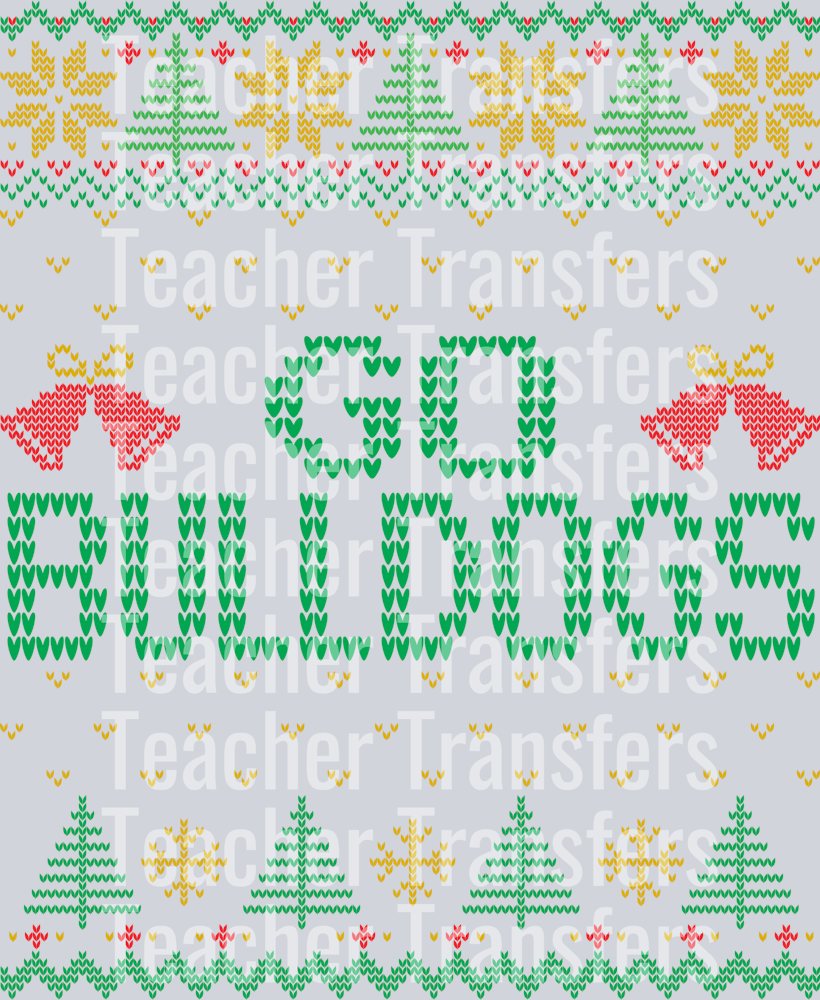 Ugly Sweater BULLDOGS GOLD TEAM