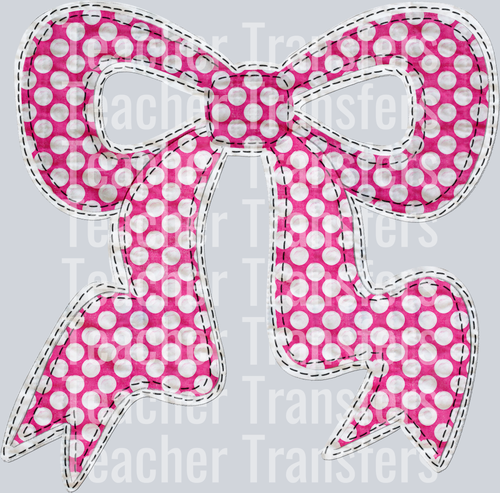 QUILTED BOW PINK