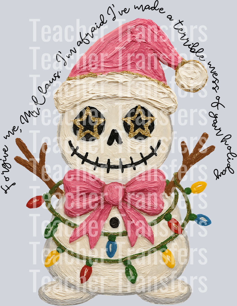 forgive me mr clause jack snowman HWDS