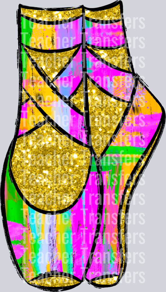 NeonGlitterDanceSlippers