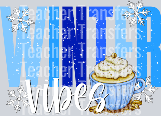 Winter Vibes Blue Cup