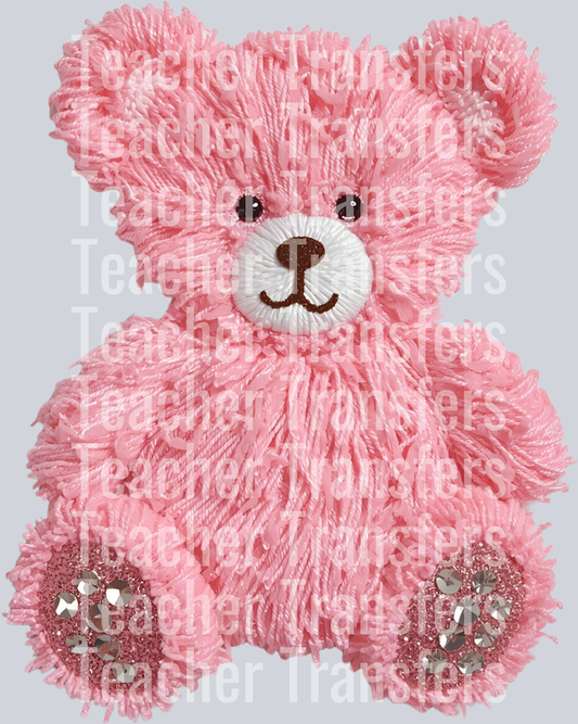 PINK BEAR FAUX YARN