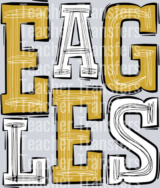 Eagles-Gold -White