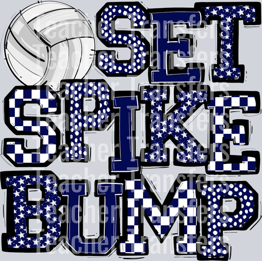 NAVY SET SPIKE BUMP