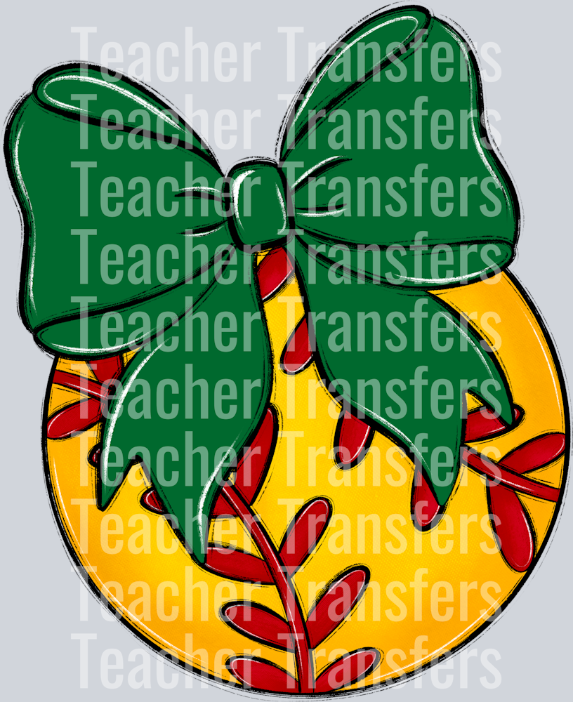 Bows and Balls Softball Kelly Green