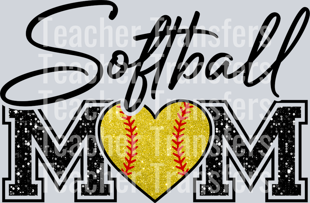 Softball Mom Yellow