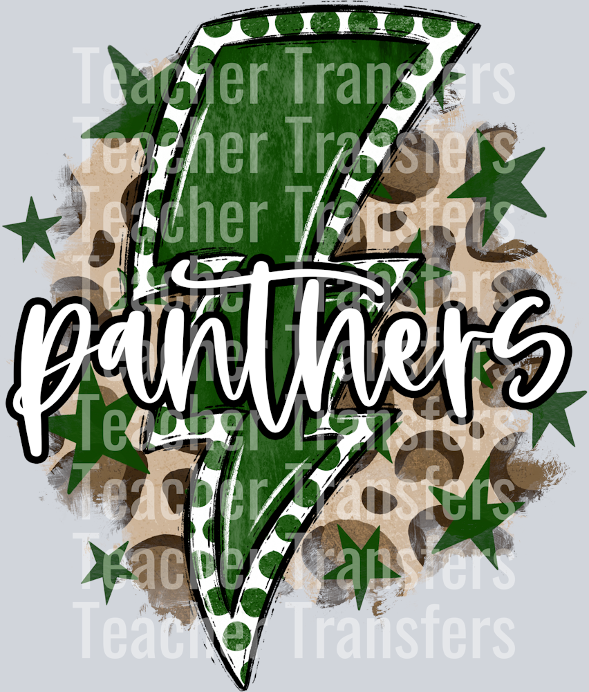 Bright Bolts PANTHERS DARK GREEN