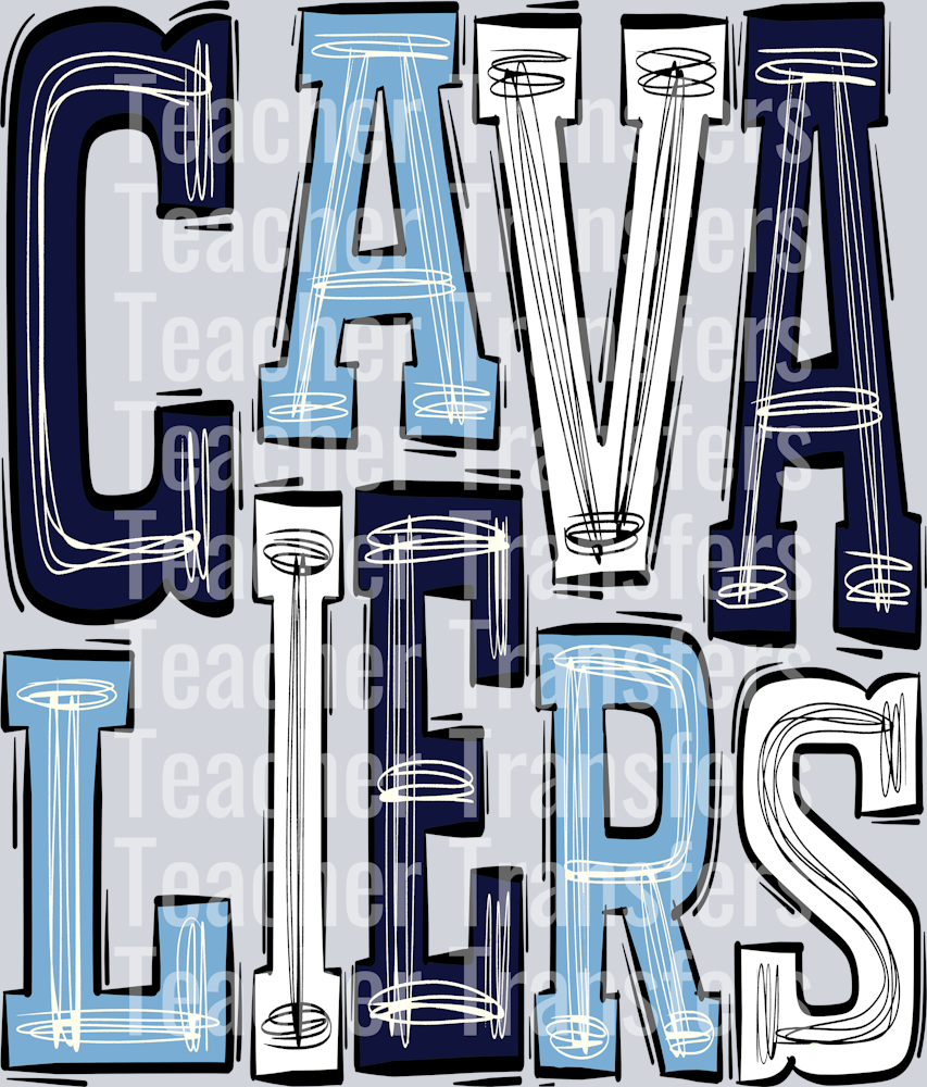 Cavaliers Navy blue - Carolina  blue - White