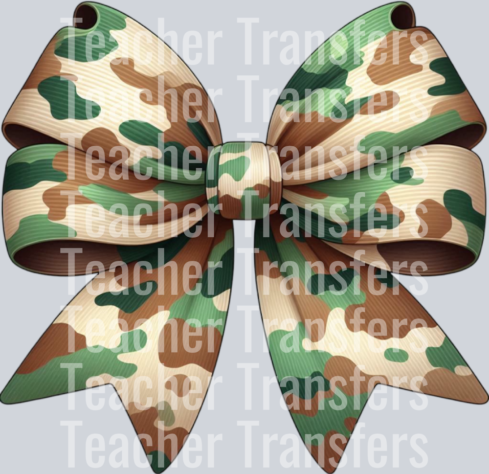 Camo Camouflage Coquette Bow Hunting PNG (20)