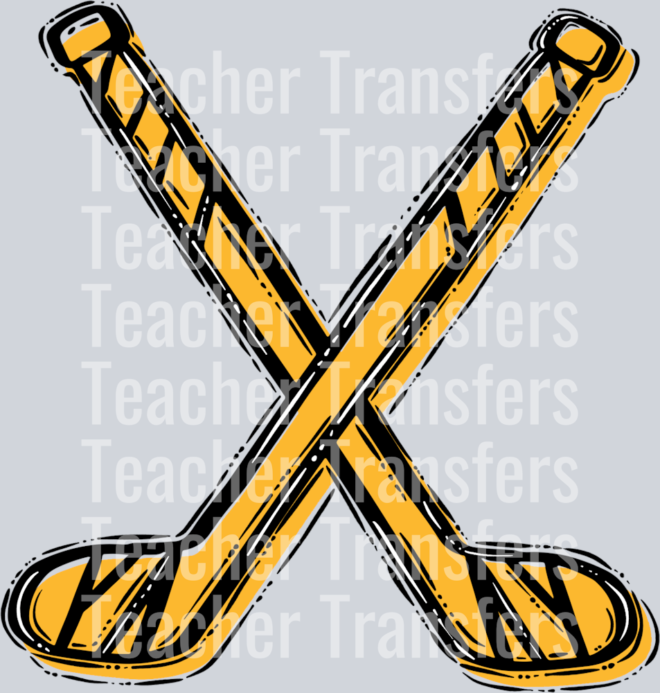 Hockey Sticks Yellow