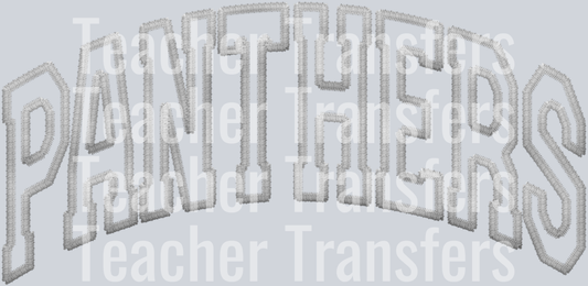 Panthers white Stitch