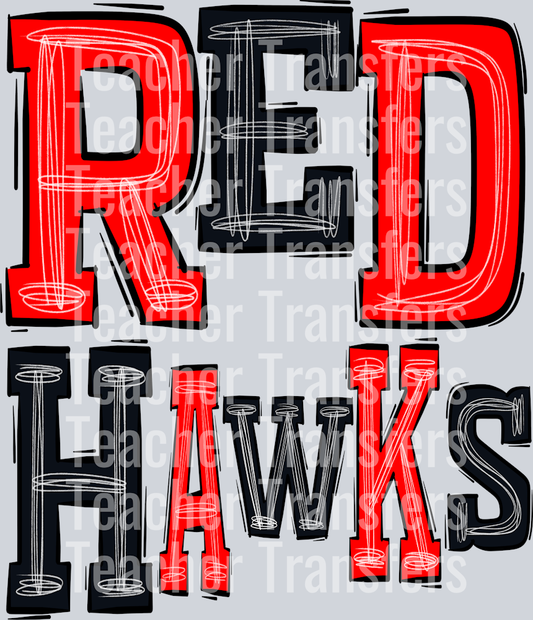 Red Hawks-Red-Black