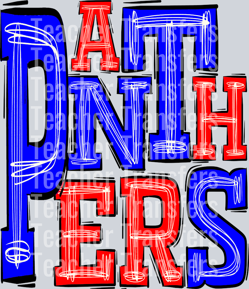 Panthers Red Royal Blue