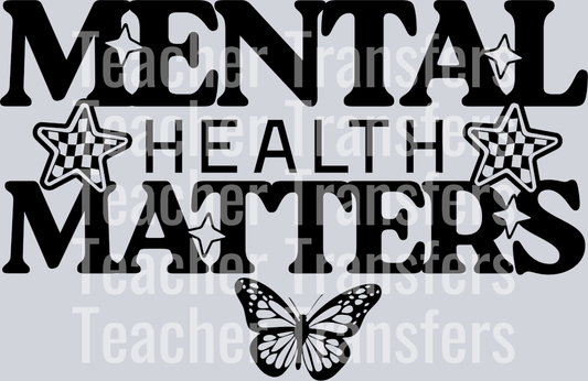 MENTAL HEALTH MATTERS BUTTERFLY FRONT