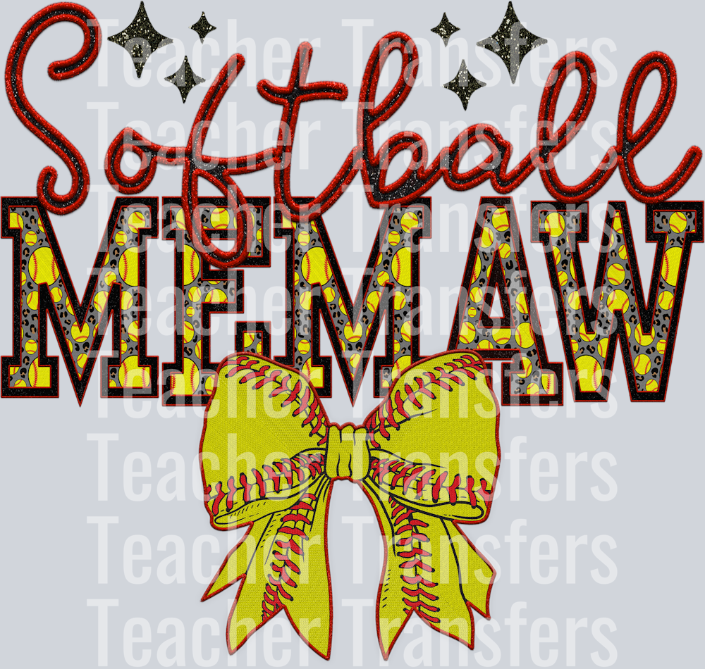 SOFTBALL BOW SOFTBALL MEMAW HWDS