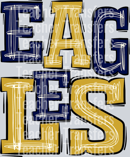 Eagles Navy and Gold