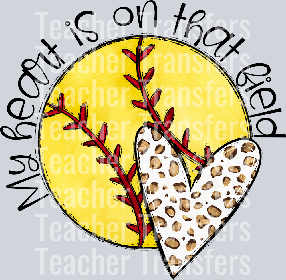 My Heart is on that SOFTBALL NO FLOWERS NO MOM