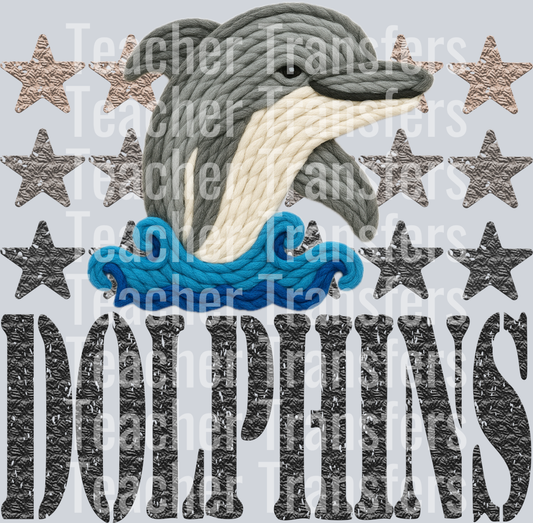 YARN MASCOTS DOLPHINS