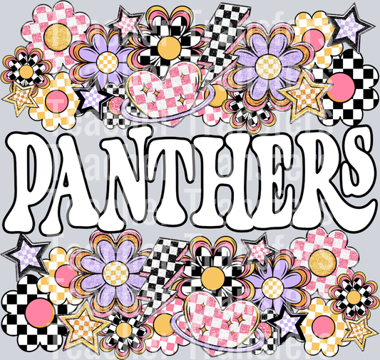 Funky Flowers Mascots PANTHERS