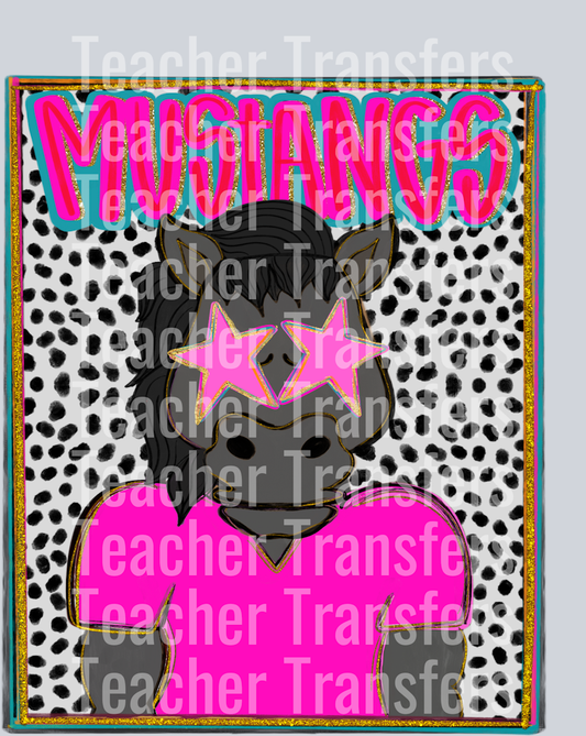 Mustangs black horse