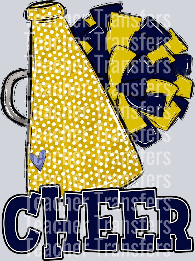 Navy Gold Cheer