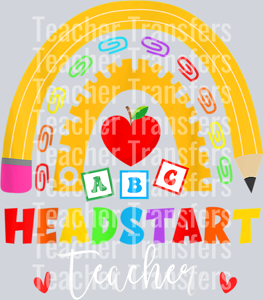 Rainbow Head Start Teacher Headstart First Day Of School T-Shirt