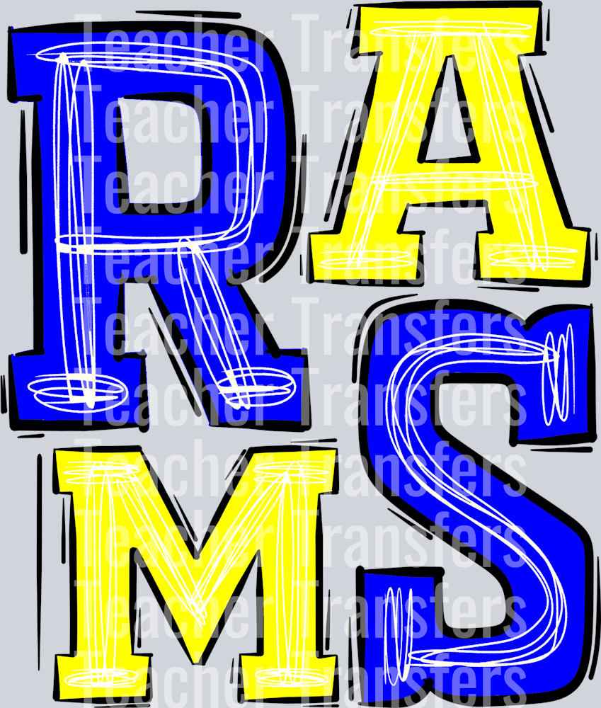 Rams Blue and Yellow