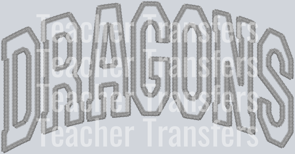 DRAGONS white Stitch