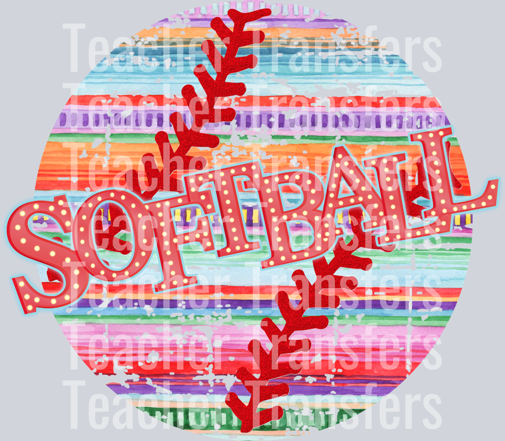 softball serape grunge