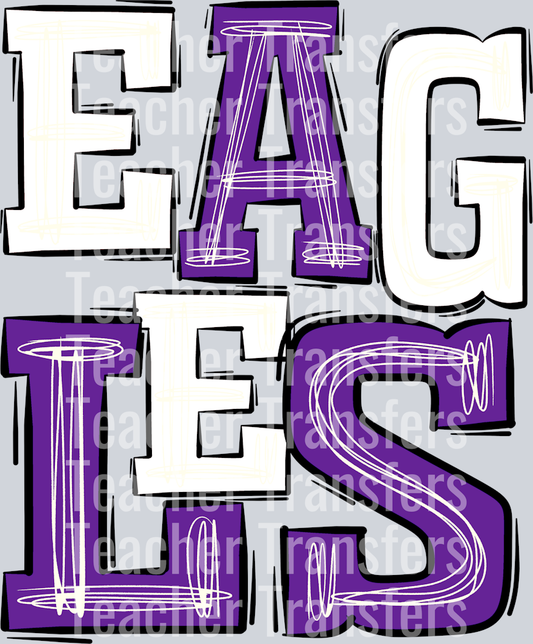 Eagles Purple White
