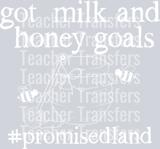 MilkHoneyGoals White