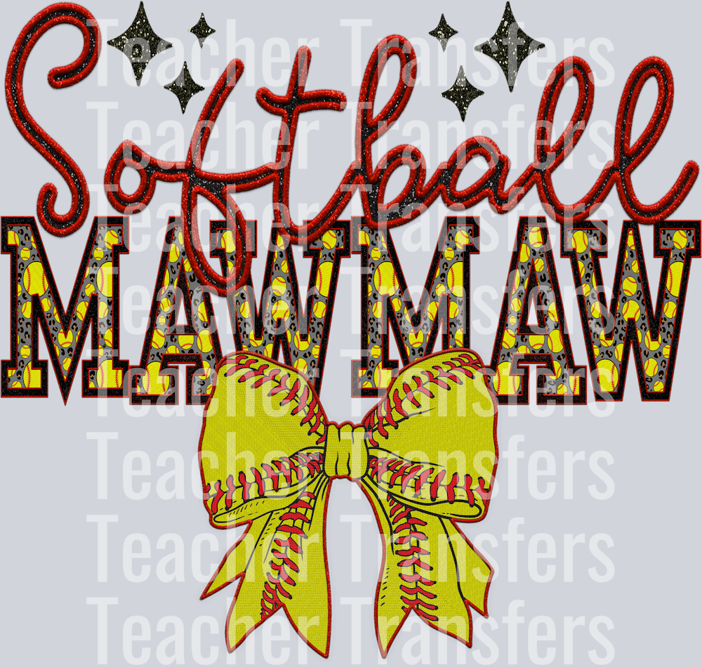 SOFTBALL BOW SOFTBALL MAWMAW HWDS