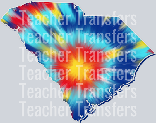 Peace Love Tie Dye SOUTH CAROLINA