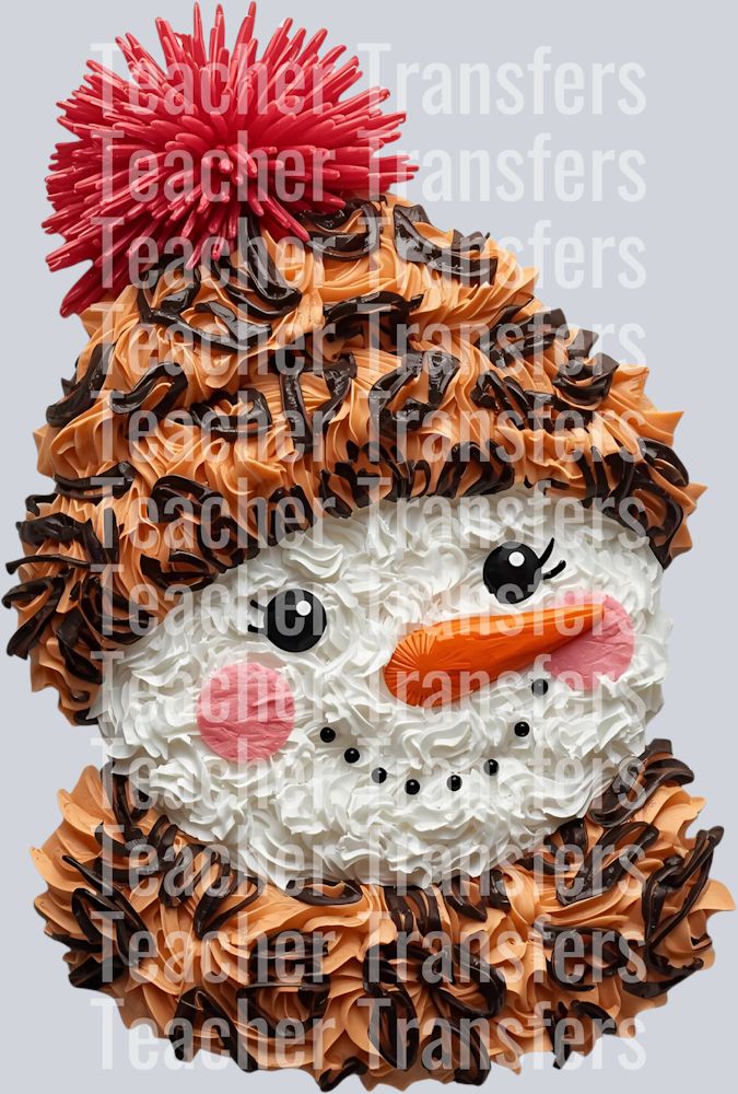 SNOWMAN LEOPARD FAUX DETAILED