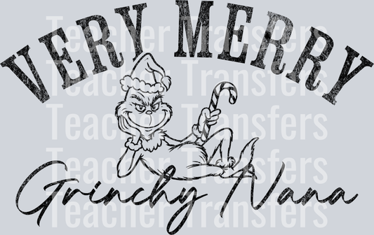 Very merry Grinchy nana black