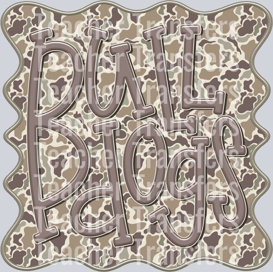 CAMO MASCOTS-BULLDOGS