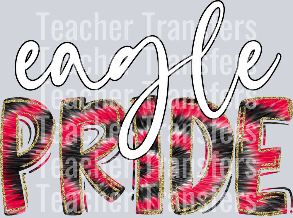 Eagles Red Tie Dye