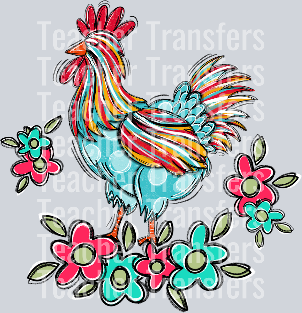 Chicken with Flowers