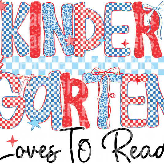 Loves to Read Grade Kindergarten