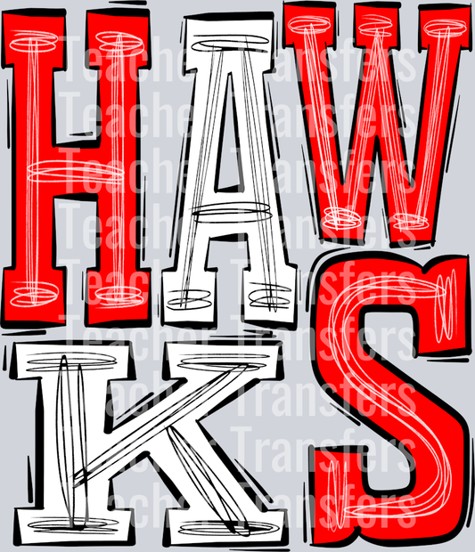 Hawks-Red-White