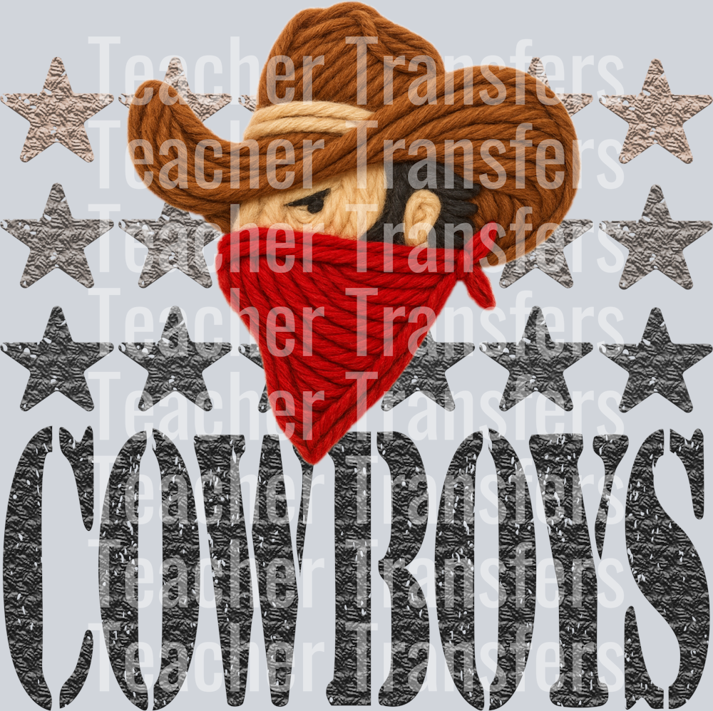 YARN MASCOTS COWBOYS