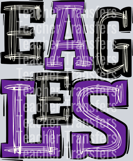 Eagles Purple Black